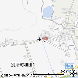 兵庫県三木市別所町和田345周辺の地図