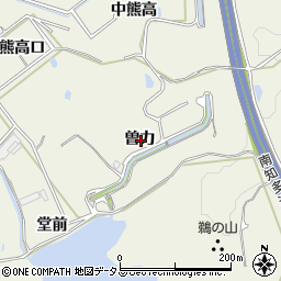 愛知県知多郡美浜町上野間曽力周辺の地図