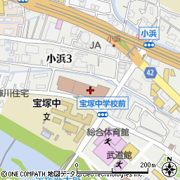 宝塚郵便局周辺の地図