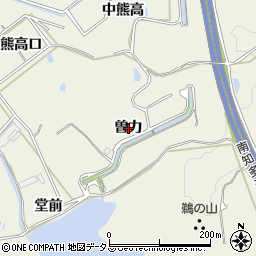 愛知県美浜町（知多郡）上野間（曽力）周辺の地図