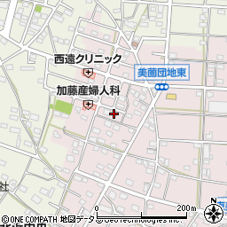 静岡県浜松市浜名区東美薗1461-17周辺の地図