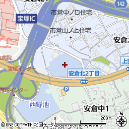 中ノ池周辺の地図