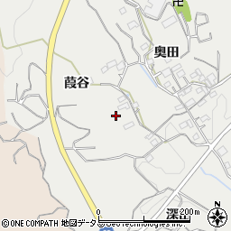 京都府和束町（相楽郡）別所（葭谷）周辺の地図