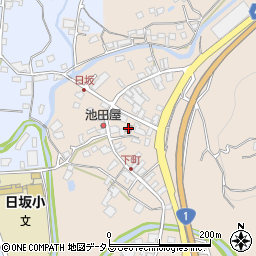 日坂郵便局周辺の地図