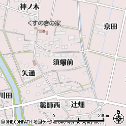 愛知県西尾市吉良町饗庭須畑前周辺の地図