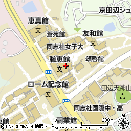 ファミリーマート　京田辺同志社店周辺の地図