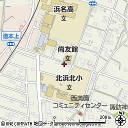 静岡県浜松市浜名区西美薗1796-1周辺の地図