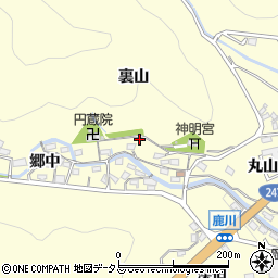 愛知県西尾市東幡豆町裏山周辺の地図
