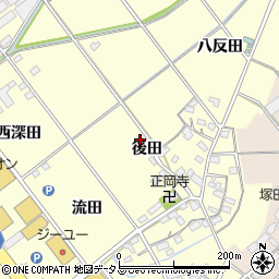 愛知県豊川市正岡町周辺の地図