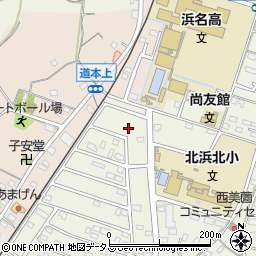 静岡県浜松市浜名区西美薗3454周辺の地図