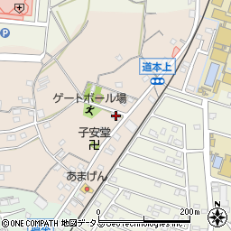 静岡県浜松市浜名区道本223周辺の地図