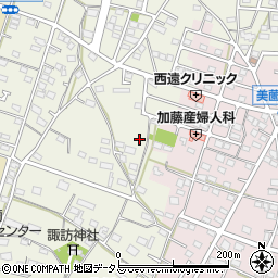静岡県浜松市浜名区西美薗1950周辺の地図