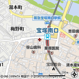 宝塚南口ビル周辺の地図