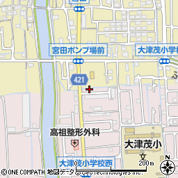 田井団地第一公園周辺の地図