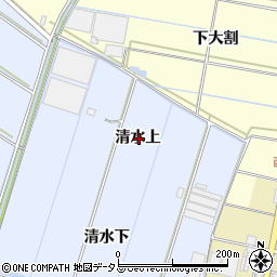 愛知県西尾市一色町小薮清水上周辺の地図