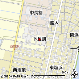 愛知県西尾市一色町中外沢下長割周辺の地図
