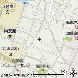 静岡県浜松市浜名区西美薗1851周辺の地図
