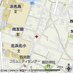 静岡県浜松市浜名区西美薗1842周辺の地図
