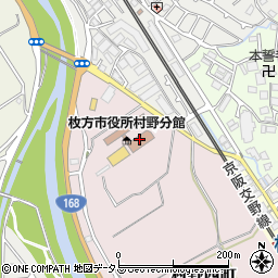 枚方市立　広場さぷり周辺の地図