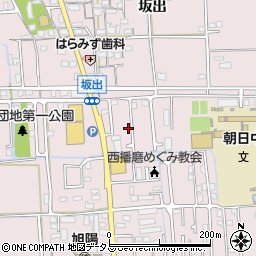 兵庫県姫路市網干区坂出21周辺の地図