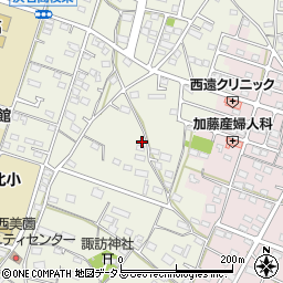 静岡県浜松市浜名区西美薗1881周辺の地図