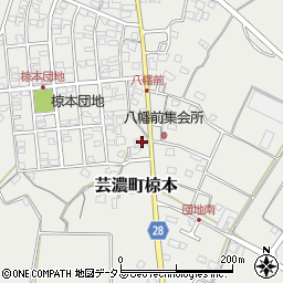 三重県津市芸濃町椋本1020周辺の地図