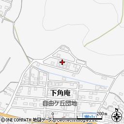 愛知県豊橋市嵩山町下角庵周辺の地図