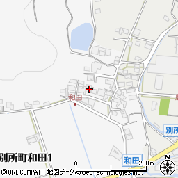 兵庫県三木市別所町和田336周辺の地図