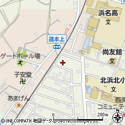 静岡県浜松市浜名区西美薗3458周辺の地図