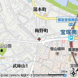 宝塚エジュケーションクラブ周辺の地図