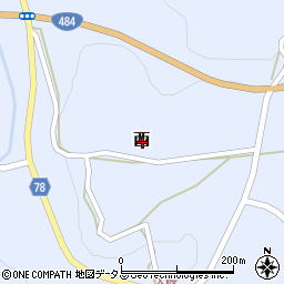 岡山県加賀郡吉備中央町西周辺の地図