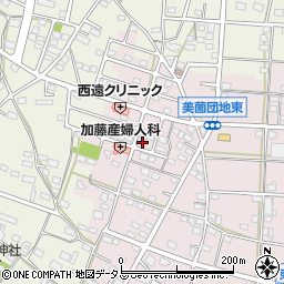静岡県浜松市浜名区東美薗1540周辺の地図