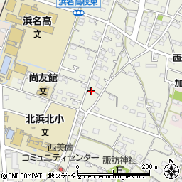 静岡県浜松市浜名区西美薗1841周辺の地図