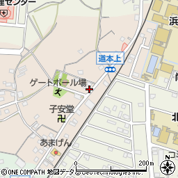 静岡県浜松市浜名区道本259周辺の地図