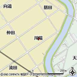 愛知県豊川市御津町御馬川端周辺の地図