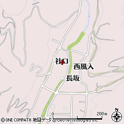 愛知県西尾市鳥羽町社口周辺の地図
