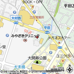 ミクちゃんガイア　三木店周辺の地図