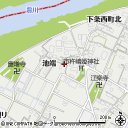 愛知県豊橋市下条西町池端2775周辺の地図