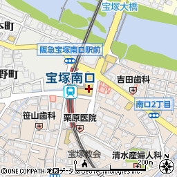 阪急オアシス宝塚南口店周辺の地図