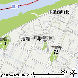 愛知県豊橋市下条西町池端2774-3周辺の地図