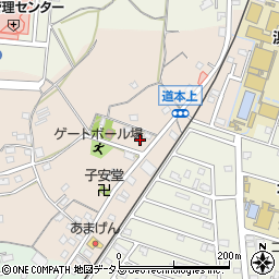 静岡県浜松市浜名区道本217周辺の地図