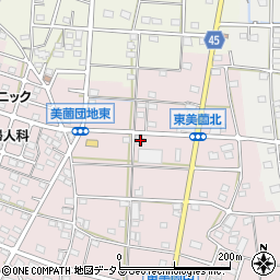静岡県浜松市浜名区東美薗1521-2周辺の地図
