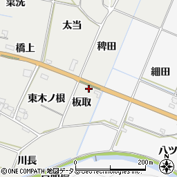 愛知県豊橋市石巻本町板取周辺の地図
