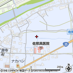 三重県伊賀市佐那具町周辺の地図