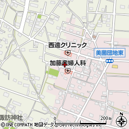静岡県浜松市浜名区東美薗1458周辺の地図