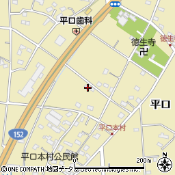 静岡県浜松市浜名区平口607周辺の地図