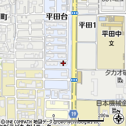 平田住宅１８号棟周辺の地図