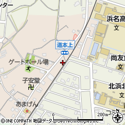 静岡県浜松市浜名区道本265周辺の地図
