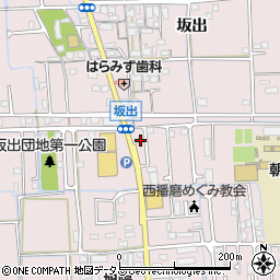 兵庫県姫路市網干区坂出25周辺の地図