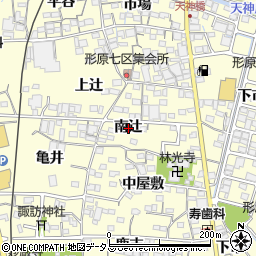 愛知県蒲郡市形原町（南辻）周辺の地図